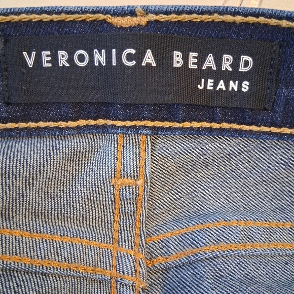 Veronica Beard Debbie High-Rise Skinny Jeans Button Fly In Dark Vintage Sz 27 - Picture 8 of 13